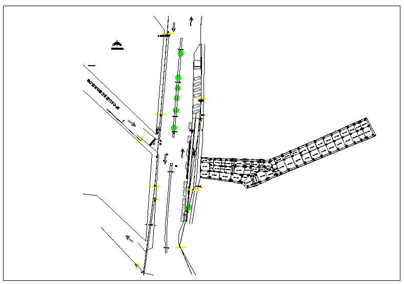 Office building plan layout view detail dwg file