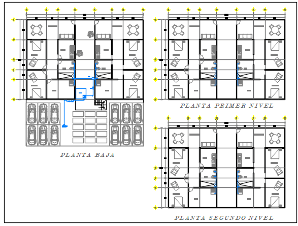 Office center line plan detail dwg file