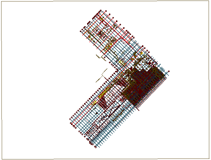 Office design view with air duct pipe line view dwg file