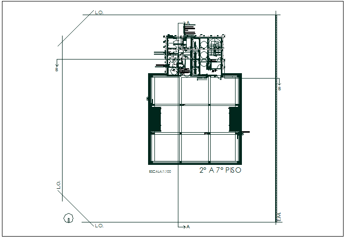 Office floor plan detail and area data detail dwg file