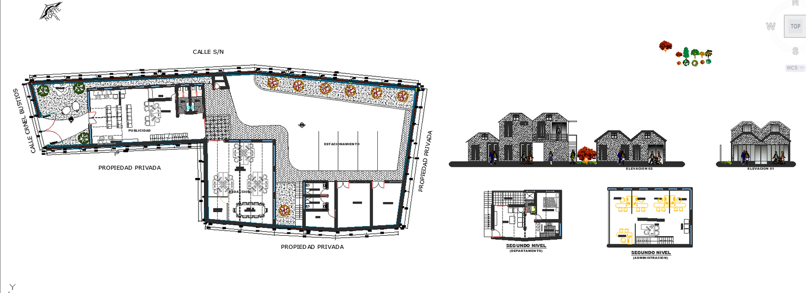 Office of newspaper center