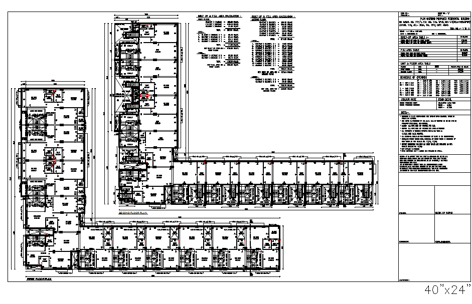 Office plan, elevation and section detail dwg file
