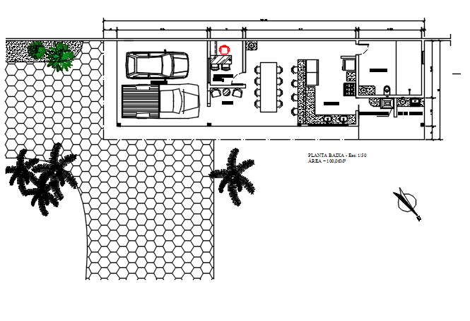 Office plan detail dwg file