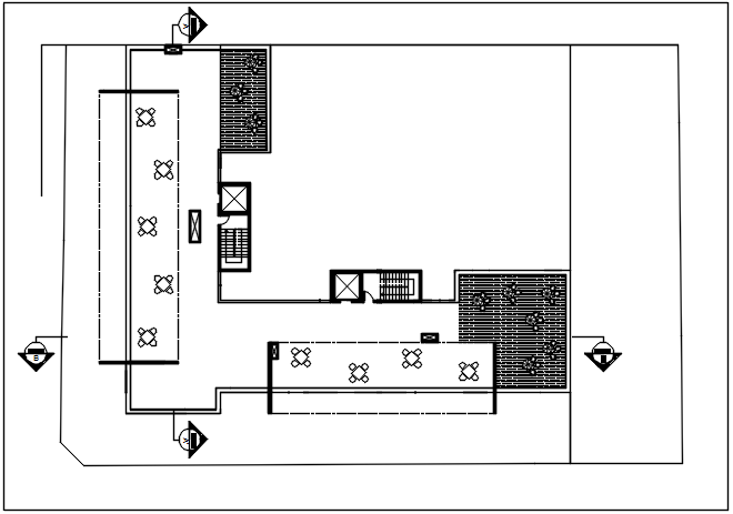 Office plan detail dwg file