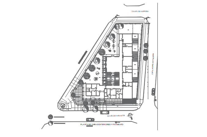 Office plan detail dwg file