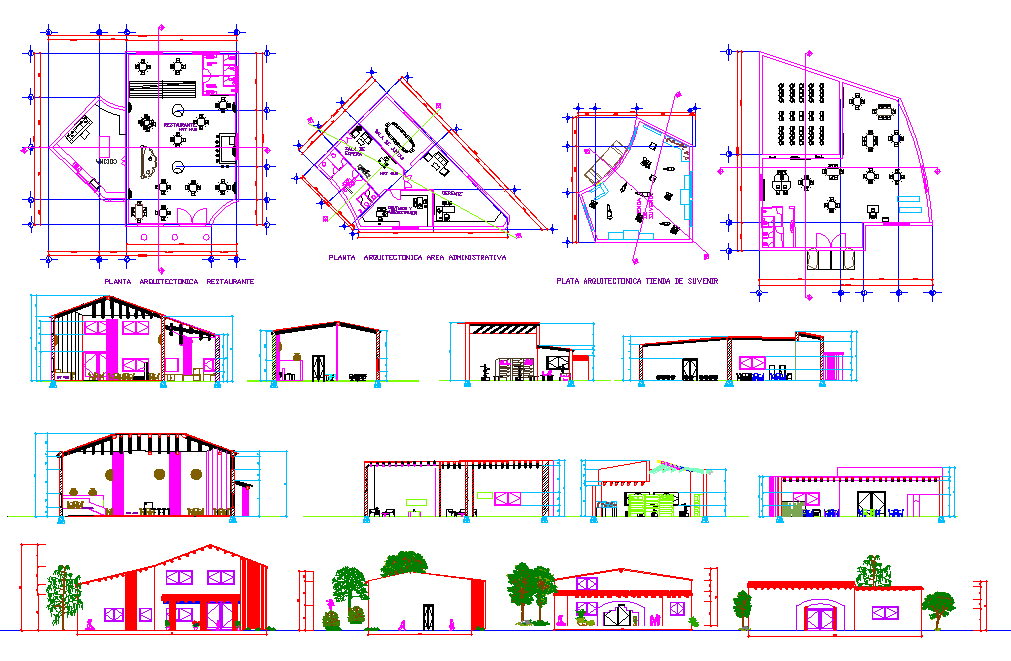 Office space along with an eco-tourism facility and also a Restaurant.