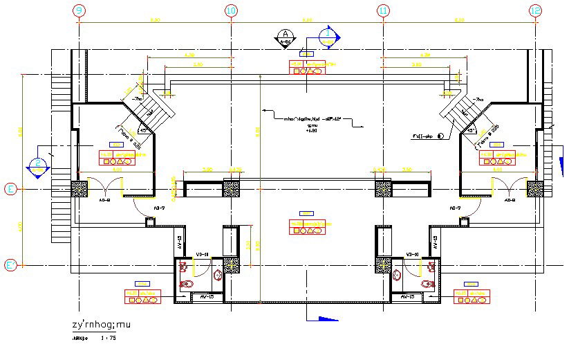 Office Building floor plan and the section details are given in this 2D AutoCAD Drawing DWG file.Download the free 2D AutoCAD DWG file now.