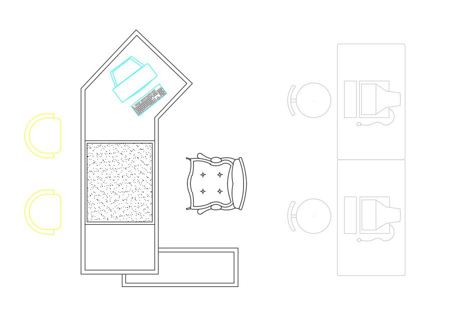 Office Desk Work Table And Chair CAD Blocks Free Download Drawing