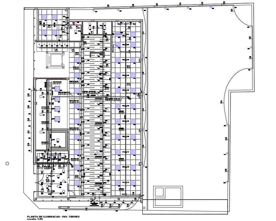 Office False Ceiling Light Drawing AutoCAD File