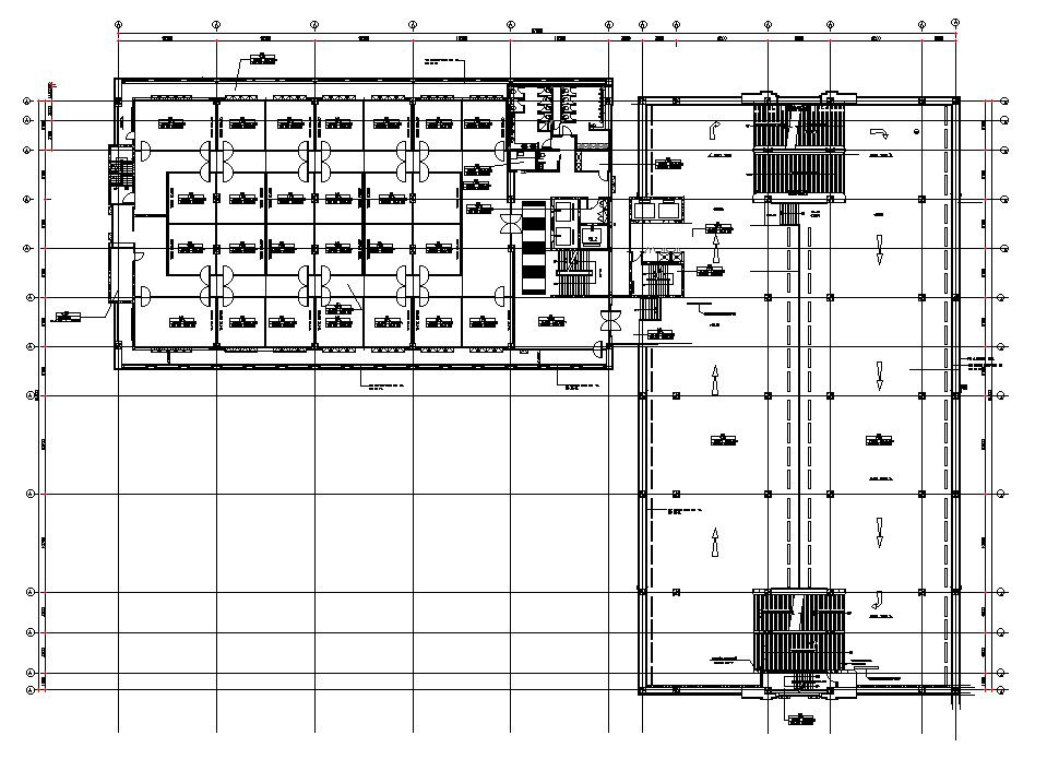 Office building Car Parking plan and typical section details are given in this AutoCAD DWG drawing. Download the AutoCAD 2D DWG file.