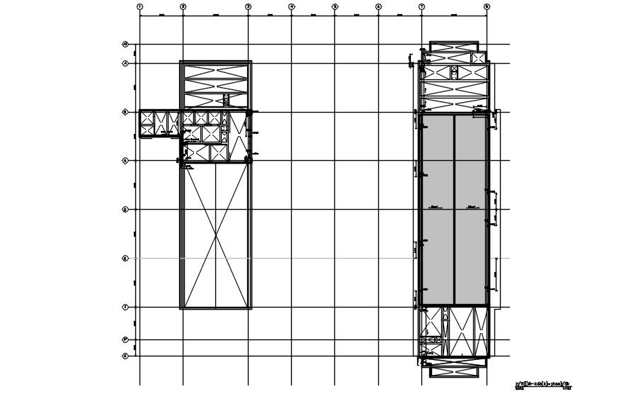 Office building typical terrace plan and cross-section details are given in this AutoCAD DWG drawing.Download the AutoCAD 2D DWG file.