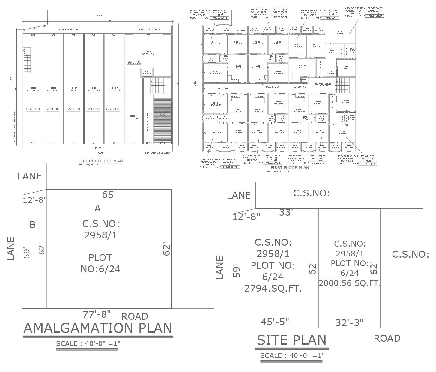 Office design for 50 officers detail and space planning dwg autocad drawing .