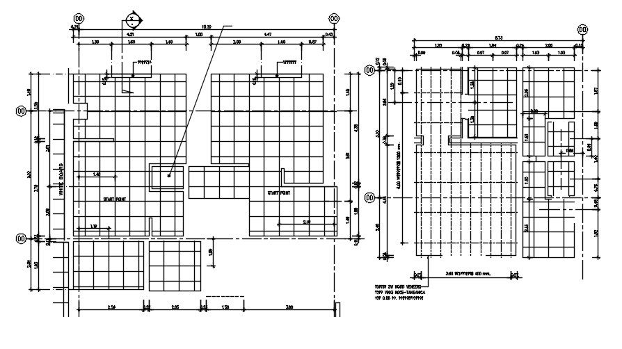 Office Floor Typical Section DWG Drawing with Details
