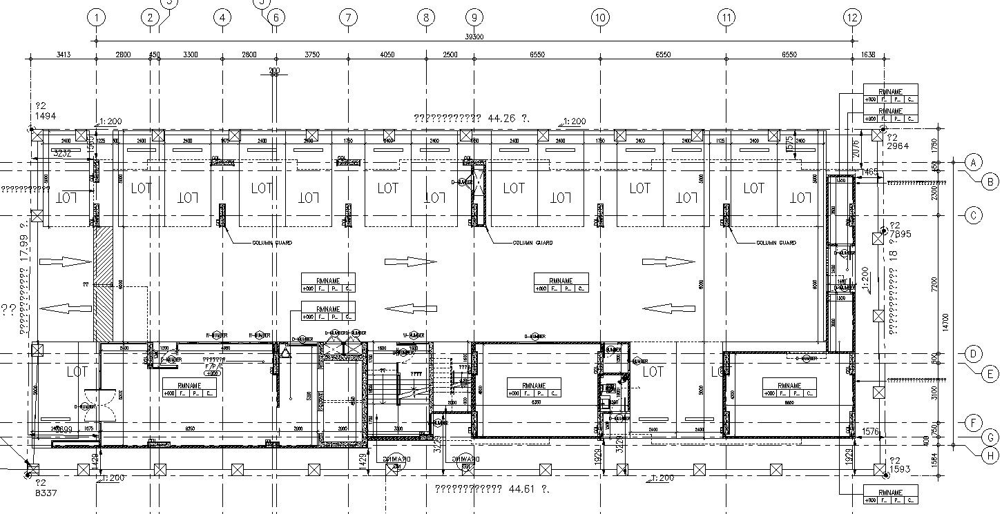 Office floor plan details in AutoCAD, dwg file.