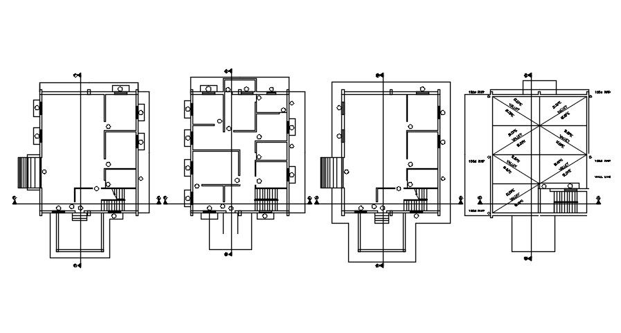 AutoCAD Office and Store Commercial Building Layout Planning file