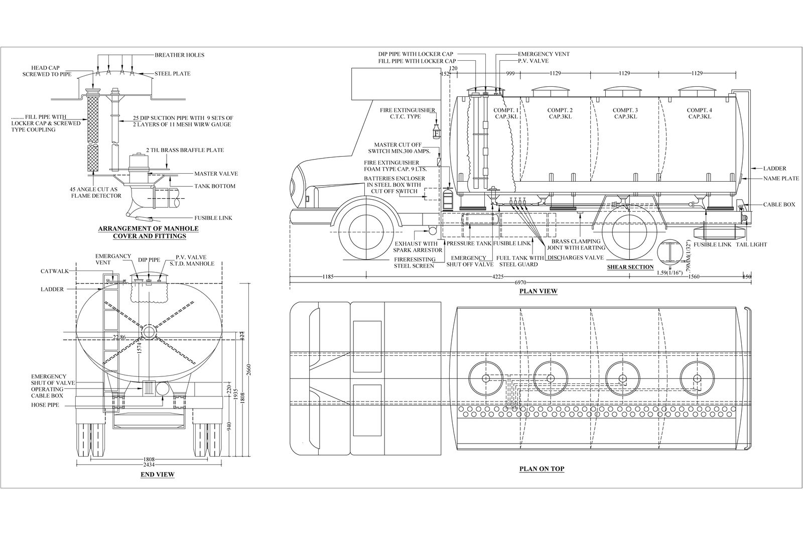 Oil Tanker Detailed Drawing