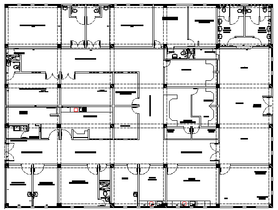 One Family Housing Two levels Architecture Design and Structure dwg file