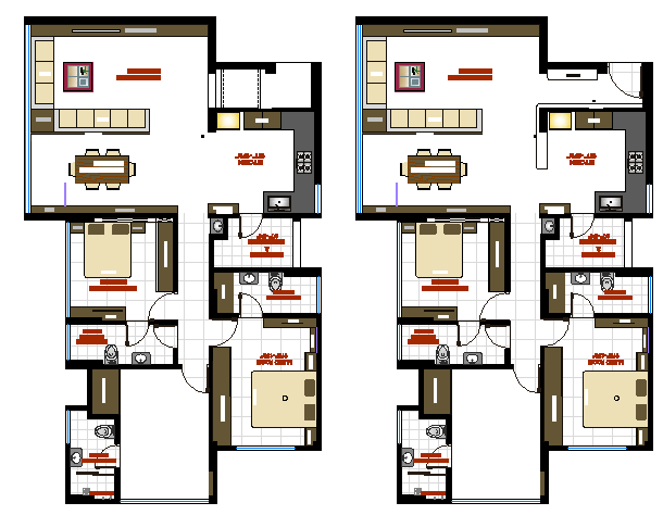 One family house architecture layout plan details dwg file