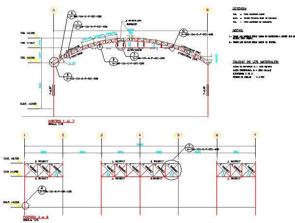 One family house roof construction details dwg file