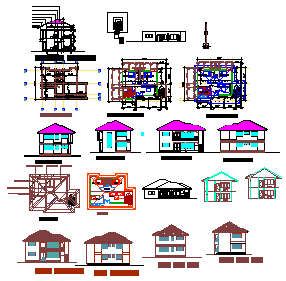 One storey building design drawing