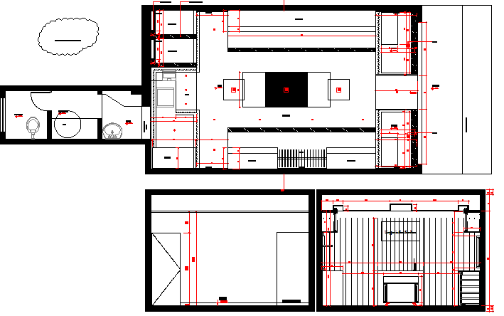 One story corporate office general layout plan dwg file