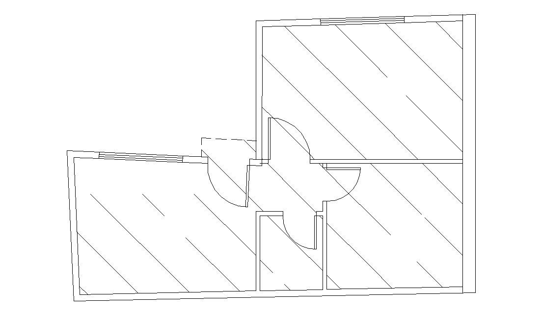 One Bhk House Simple Design Autocad File Free Download