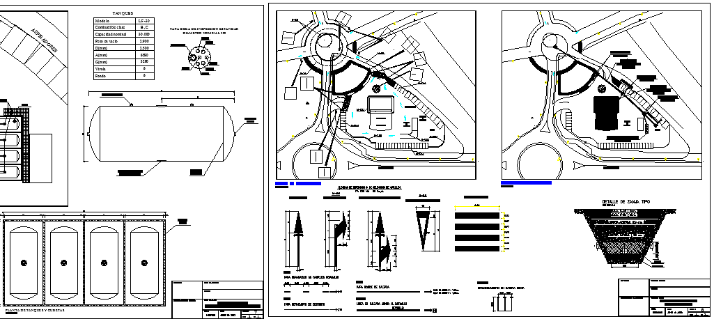 Online Gas Station Design and Elevation dwg file