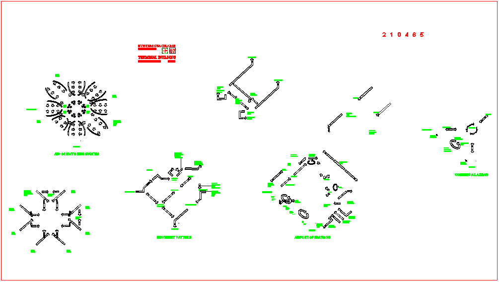 Operation diagram of airport