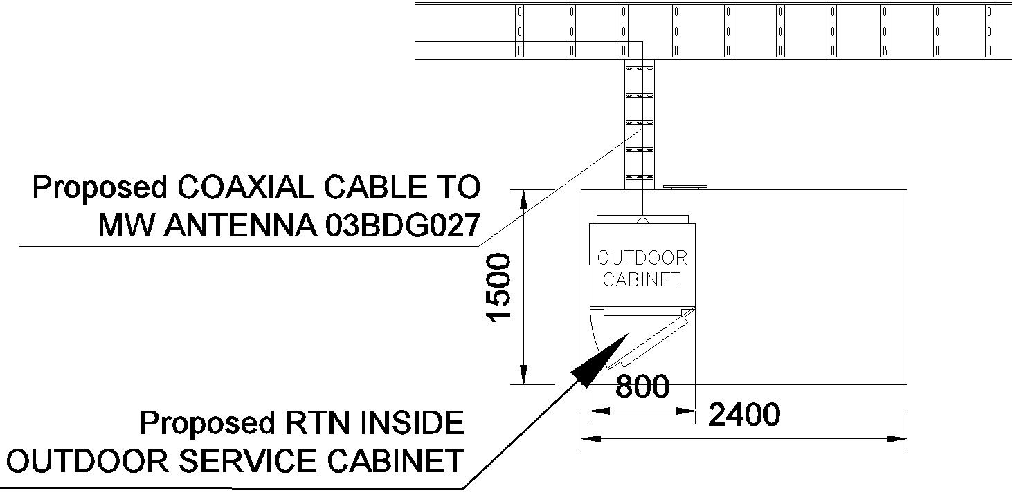 Outdoor cabinet design with detail AutoCAD drawing