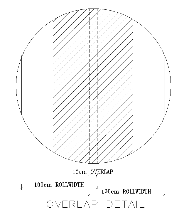 Overlap structure detail drawing is given in this AutoCAD drawing model. Download now.
