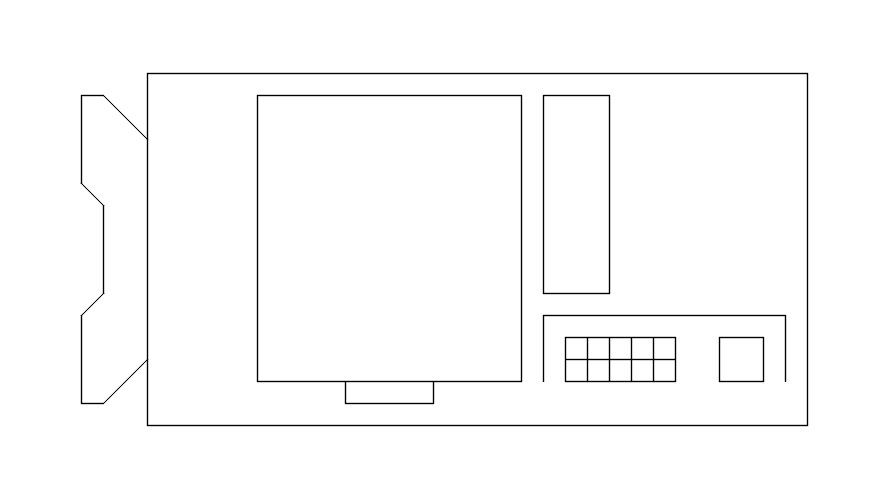 PHOTOCOPY MACHINE design in AutoCAD 2D drawing, dwg file, CAD file