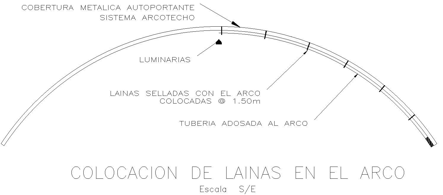 PLACEMENT OF SHIMS IN THE ARCH in detail AutoCAD drawing, CAD file, dwg file