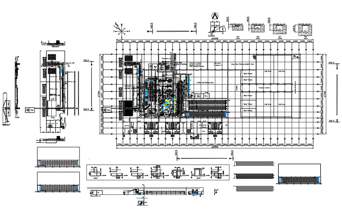 POULTRY PROCESSING PLANT 2D AUTOCAD DRAWING.Download the AutoCAD 2D DWG file.
