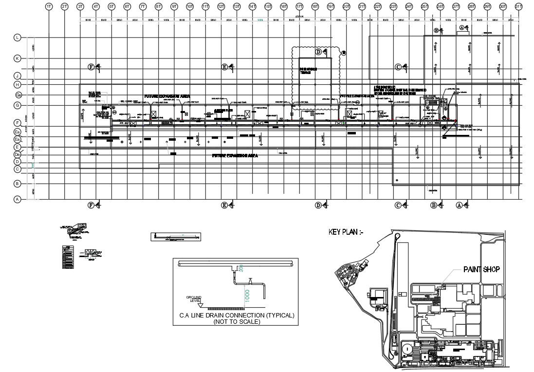 Paint Shop Air House Master Plan Design of DWG file