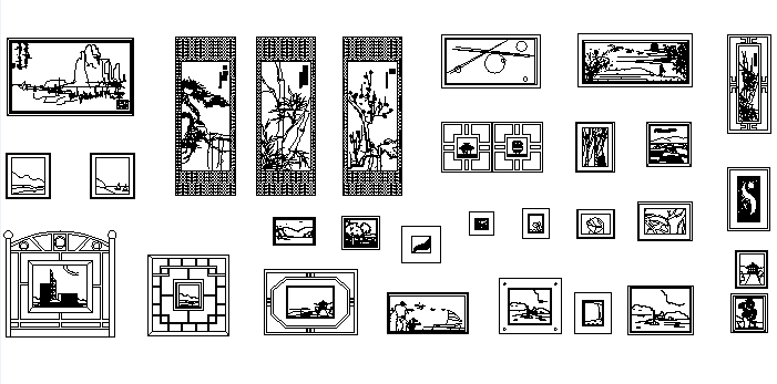 Painting wall paint detail dwg file