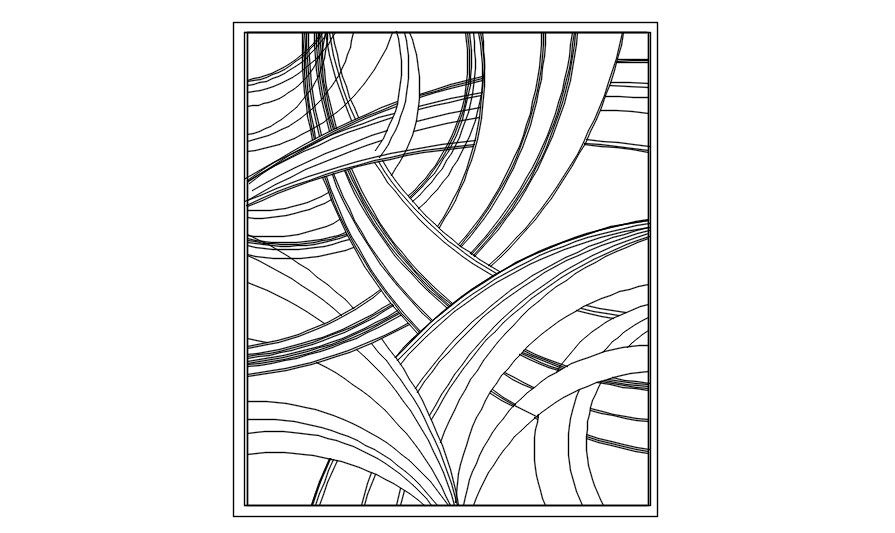Painting 2D block in AutoCAD, dwg file, CAD file