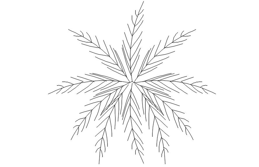 Palm tree CAD block in AutoCAD 2D drawing, CAD file, dwg file