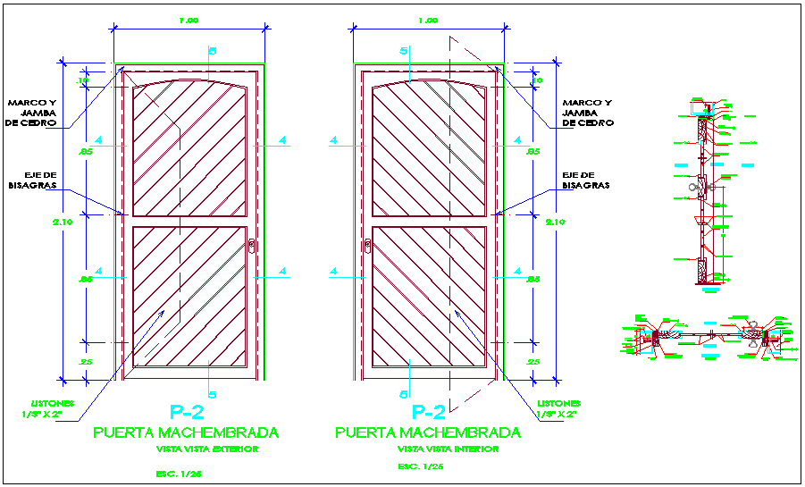Panel door design view