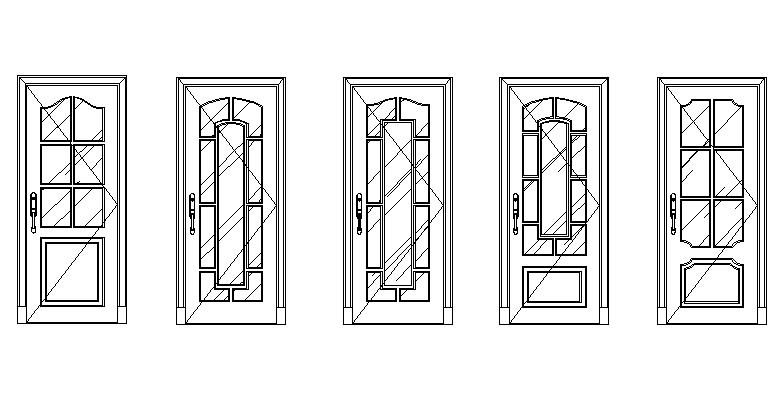 Panelled type of door detailing