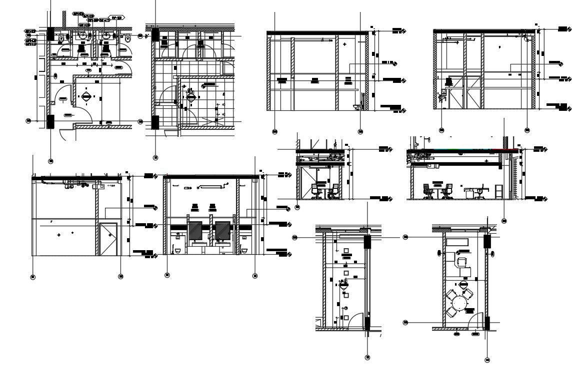 Pantry, office plan, ceiling plan, interior elevation of the hospital building (mezzanine) are given in this 2D Autocad DWG drawing file.Download the Autocad DWG drawing file.