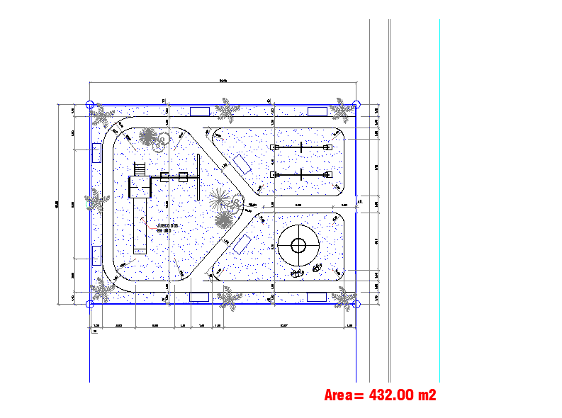 Park Landscape DWG File