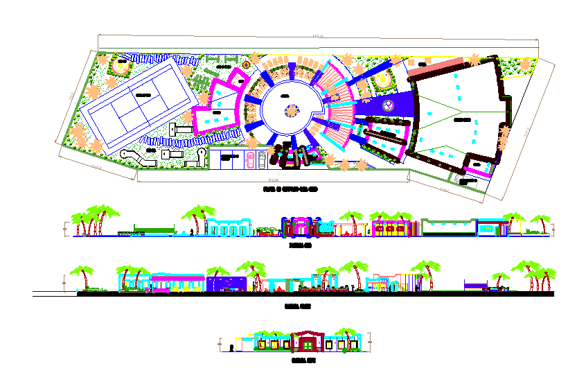 Park Layout CAD DWG File for Landscape Architects and Designers