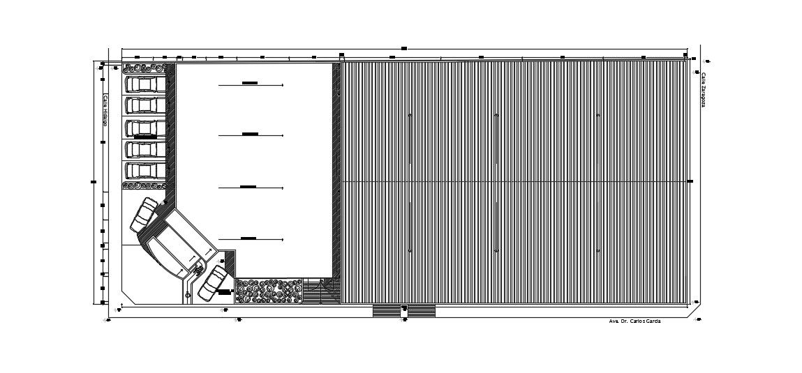 Parking Lot Plan In DWG File