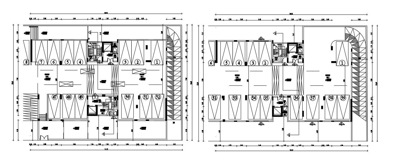 Parking Plan AutoCAD Drawing