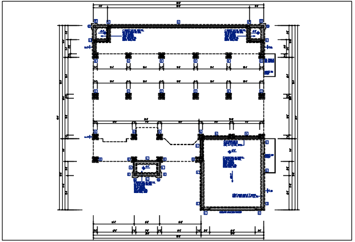 Parking area planning view detail dwg file