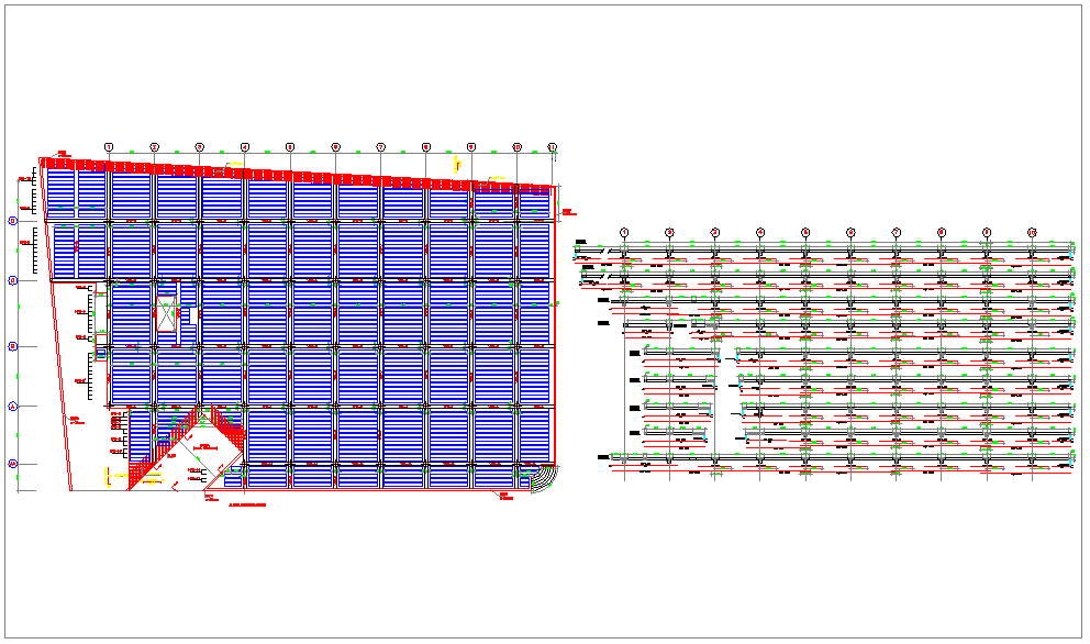 Parking plant structure detail