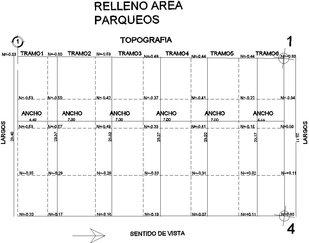 Parking area topography details AutoCAD file , cad drawing , dwg format