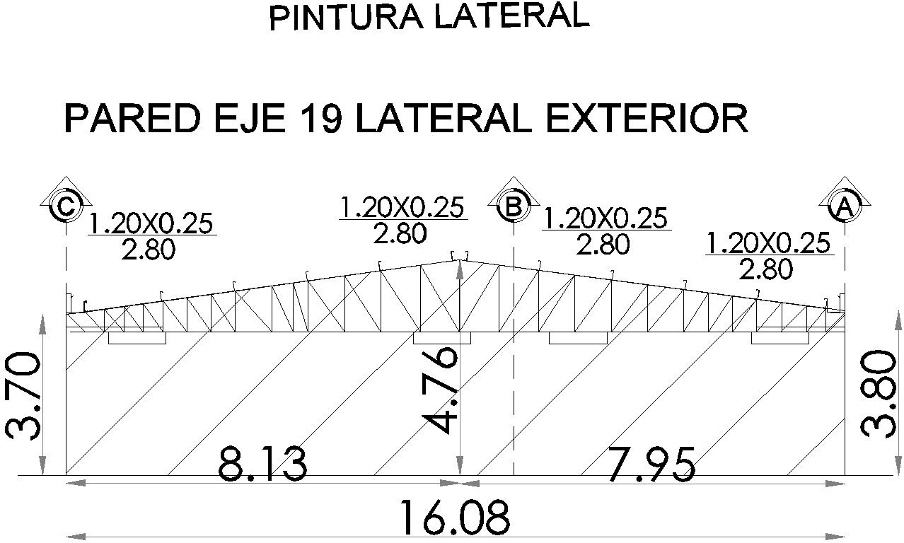 Parking left side elevation details AutoCAD file , cad drawing , dwg format