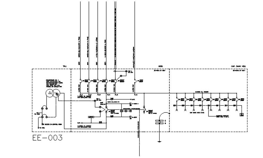 Partial Line section diagram details are given in this AutoCAD DWG drawing. Download the AutoCAD 2D DWG file.