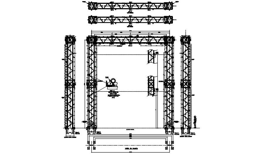 Partico of bars are given in this autocad drawing file. Download the Autocad drawing file.